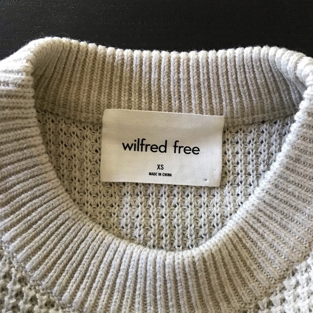 Wilfred Heathered Beige Crewneck Sweater - Picture 2 of 3
